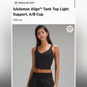 Lululemon Align Tank in Black